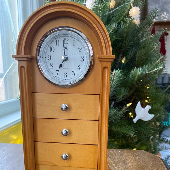 Storage & Organization Clock Jewelry Box Poshmark
